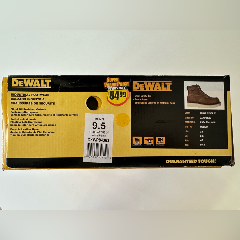Dewalt Truss Wedge St. Boot in Natural Pitstop US Size Men’s 9.5 - Picture 11 of 11